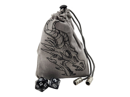 Bone dragon dice bag - Rowan Gate