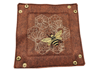 Bumblebee and Honeycomb dice tray - Rowan Gate