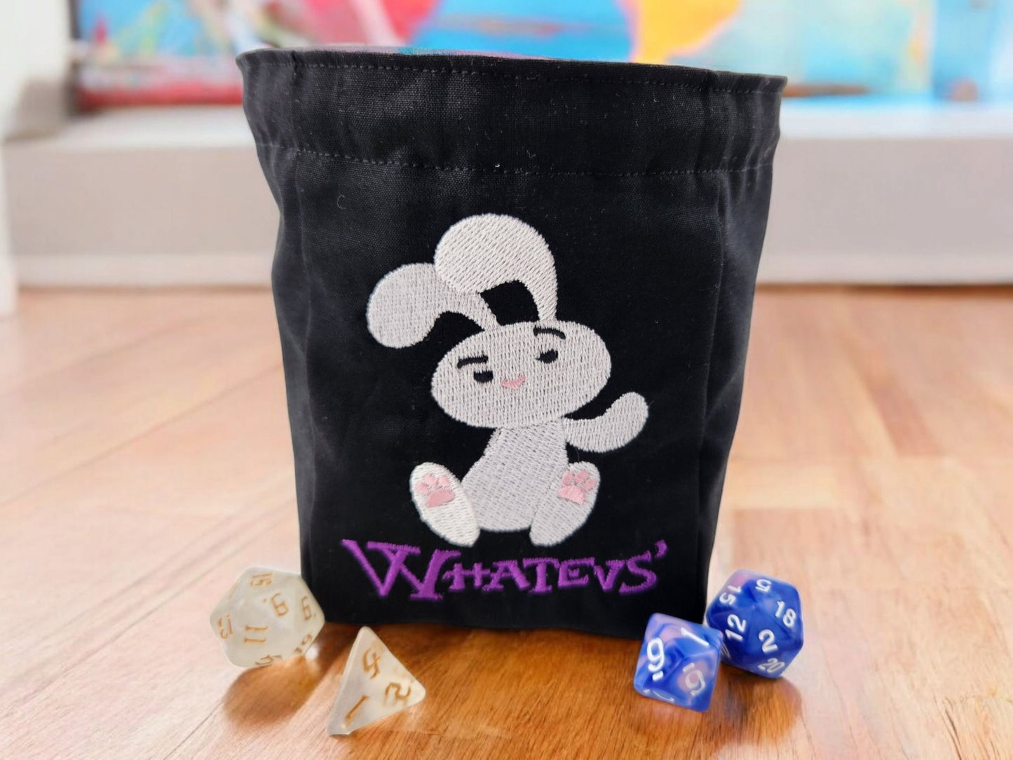 Bunny Attitude Dice Bag - Rowan Gate