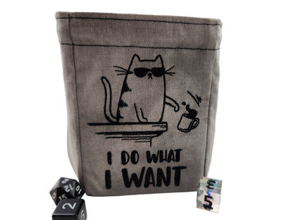 Cat Attitude dice bag - Rowan Gate