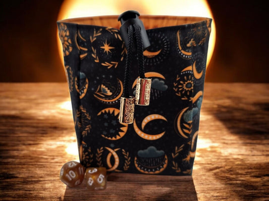 Celestial Moon dice bag - Rowan Gate