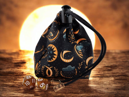 Celestial Moon dice bag - Rowan Gate