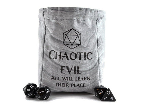 "Chaotic Evil" Dice Bag - Rowan Gate