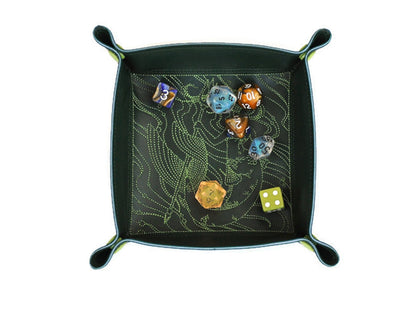 Collapsible Dice Rolling Tray, Mermaid - Rowan Gate