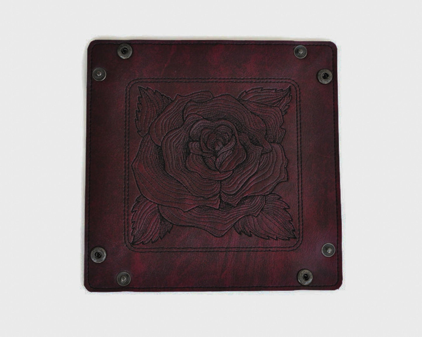 Collapsible Dice Rolling Tray, rose design - Rowan Gate