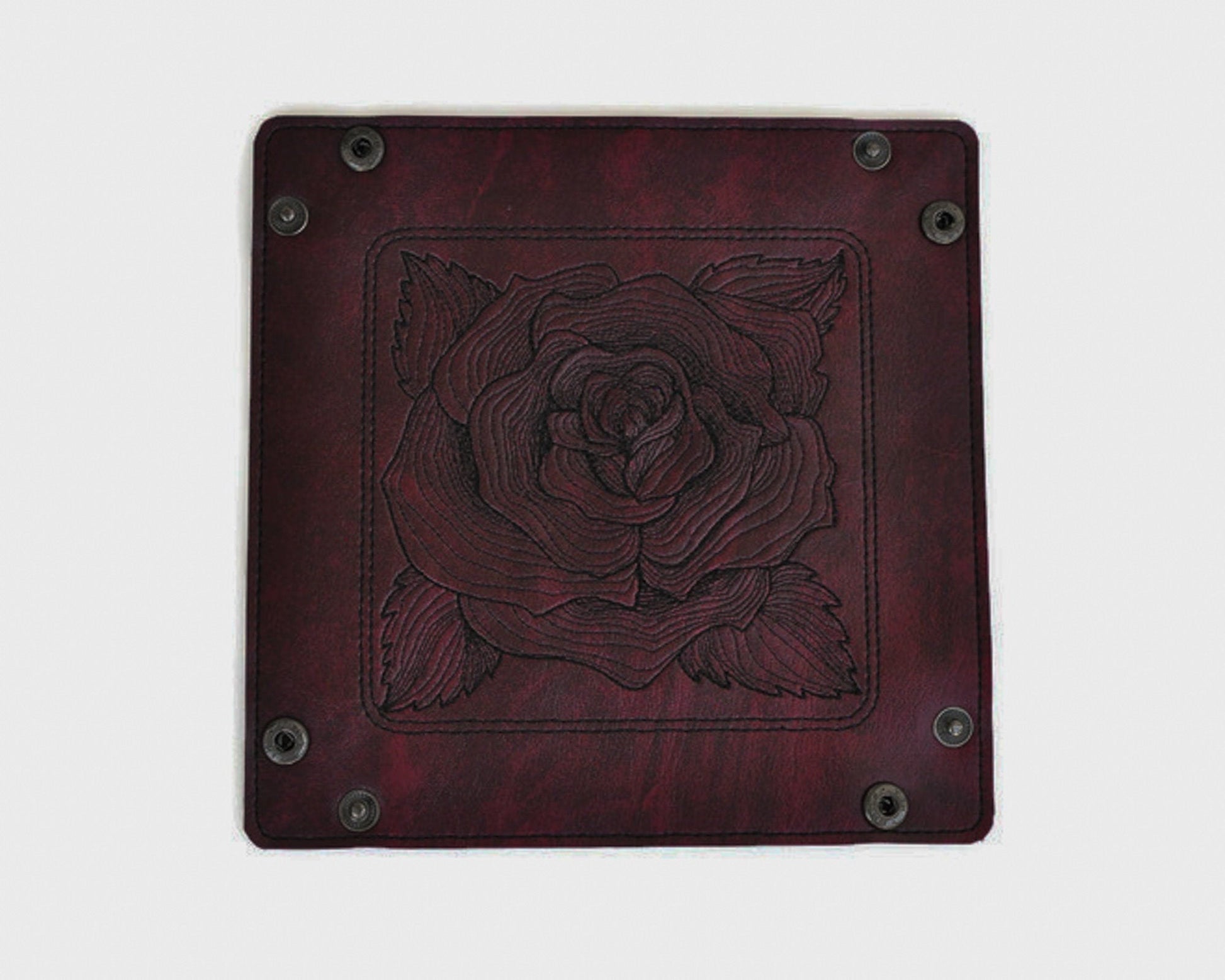 Collapsible Dice Rolling Tray, rose design - Rowan Gate