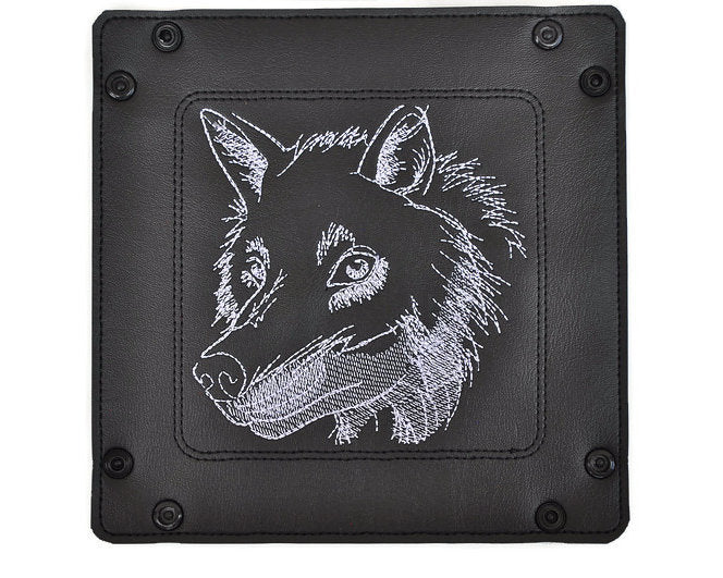 collapsible dice rolling tray wolf design - Rowan Gate