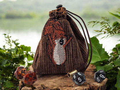 Crazy Squirrel dice bag - Rowan Gate