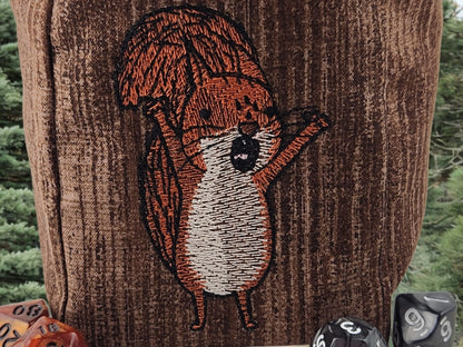 Crazy Squirrel dice bag - Rowan Gate