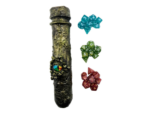 Creature dice tube with 3 sets of mini dice - Rowan Gate
