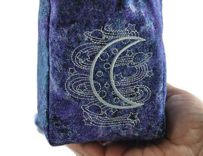 Crescent moon dice bag - Rowan Gate