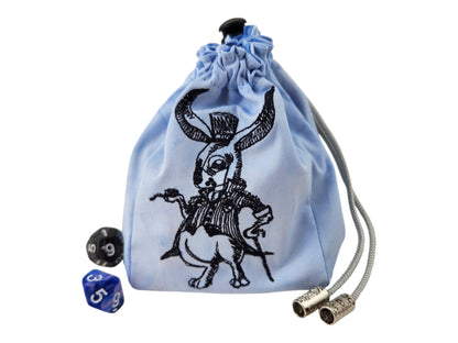 Dapper Rabbit dice bag - Rowan Gate