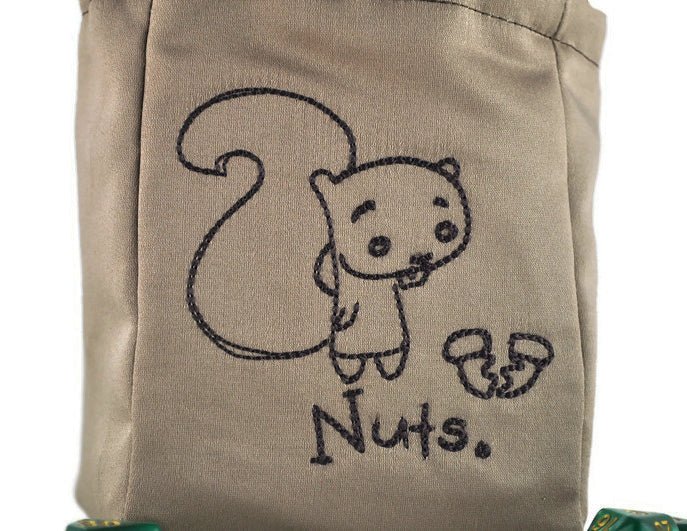 dice bag funny squirrel - Rowan Gate