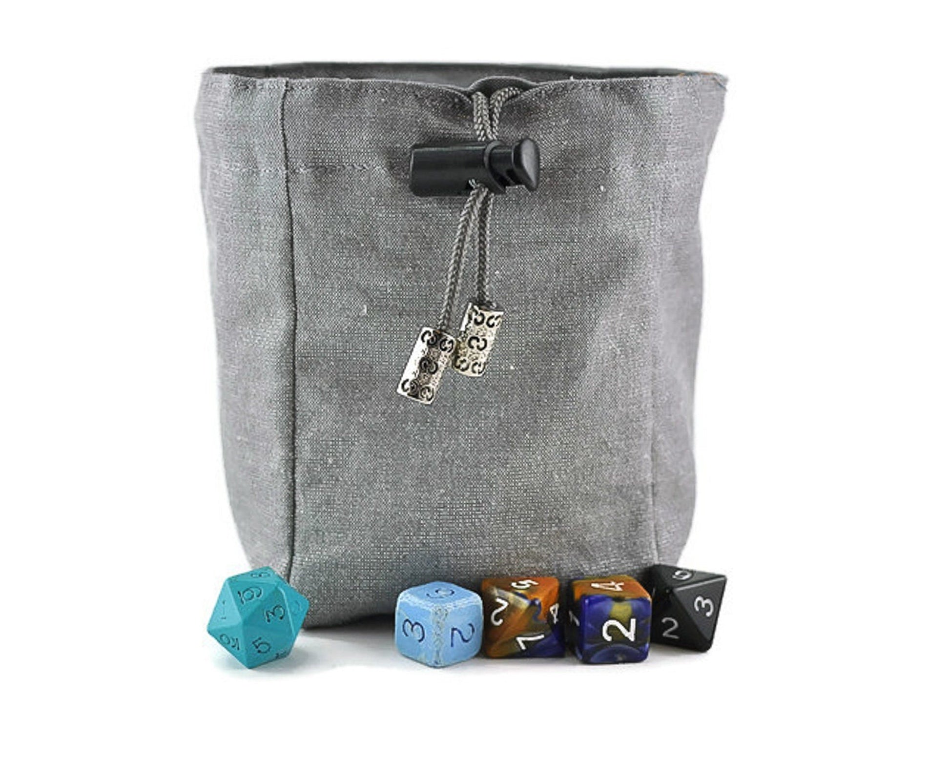 dnd Dice Bag, Two Toned Dragon Head - Rowan Gate