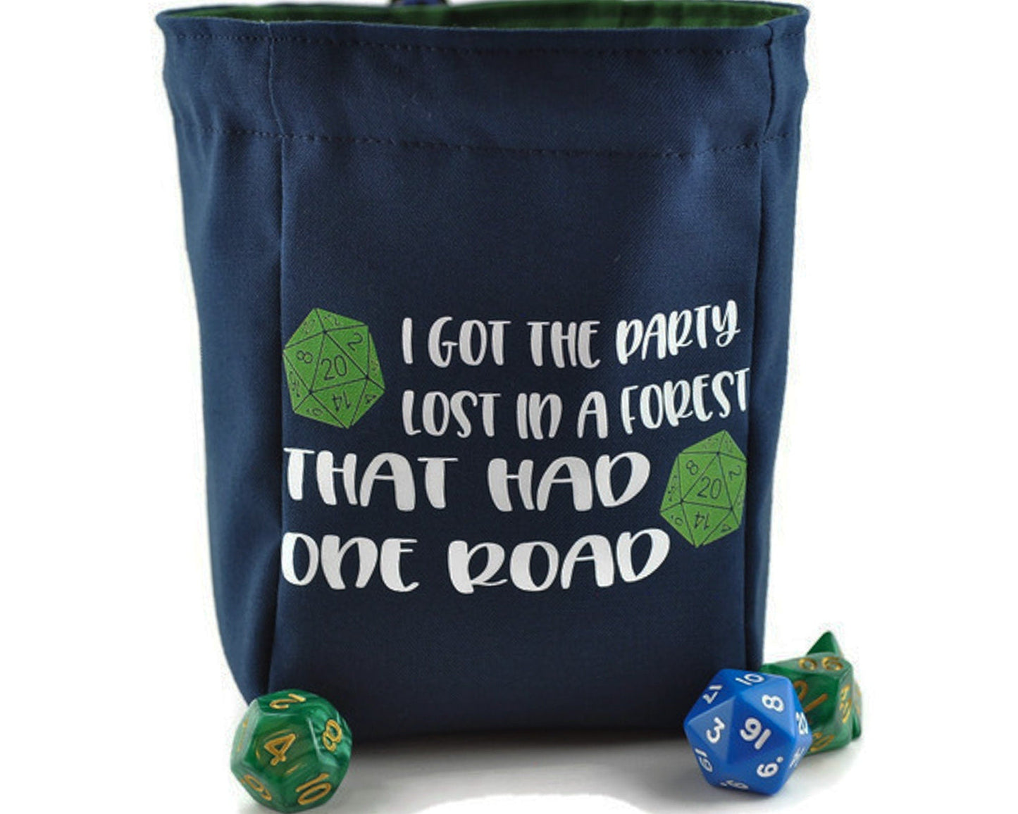 dnd funny dice bag - Rowan Gate