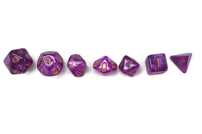 dnd mini dice set, Light Purple - Rowan Gate