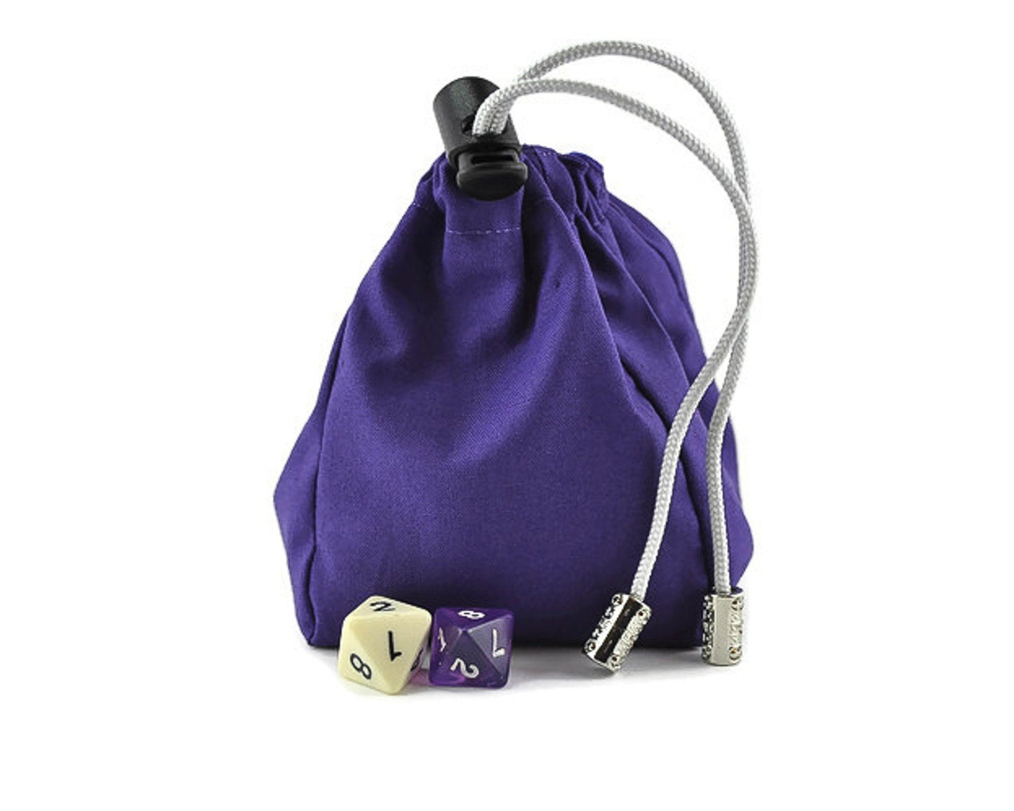 dnd purple night sky dice bag, tabletop game pouch - Rowan Gate
