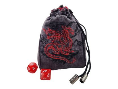 Dragon at night dice bag - Rowan Gate