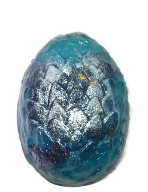 Dragon Egg Soap with hidden dice set-blue - Rowan Gate