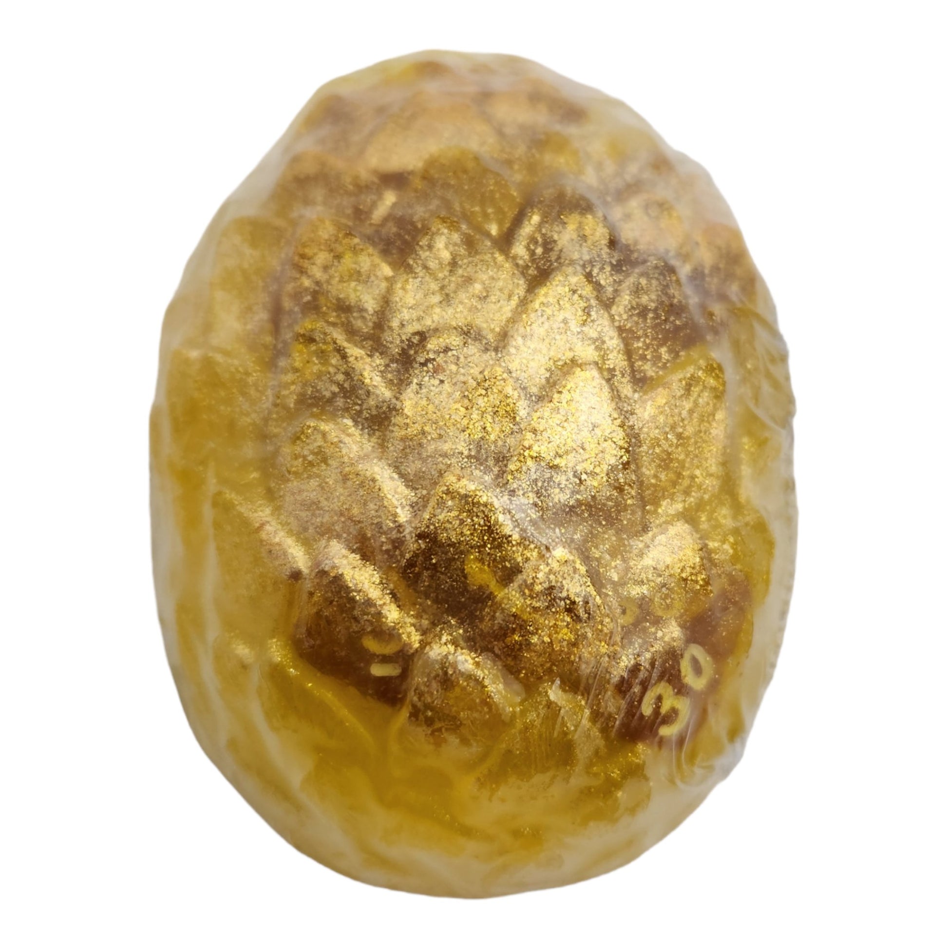 Dragon Egg Soap with hidden dice set -gold - Rowan Gate