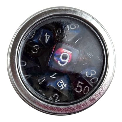 Dragon Eye Dice Set (purple/blue and bright pink) - Rowan Gate