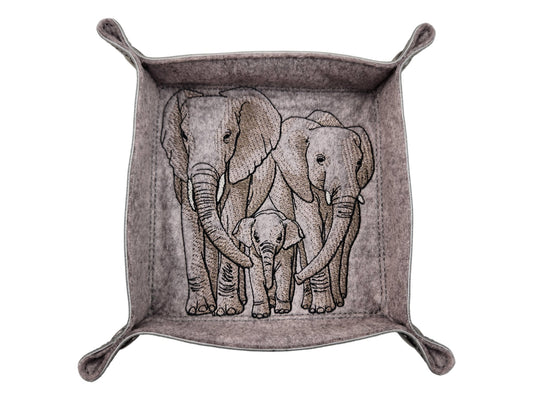 Elephant family dice tray - Rowan Gate