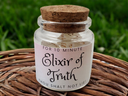 Elixer of Truth dice jar potion - Rowan Gate