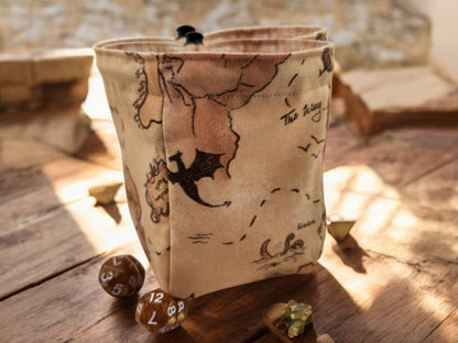 Fantasy map dice bag - Rowan Gate