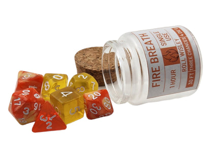 Fire Breath potion dice set - Rowan Gate