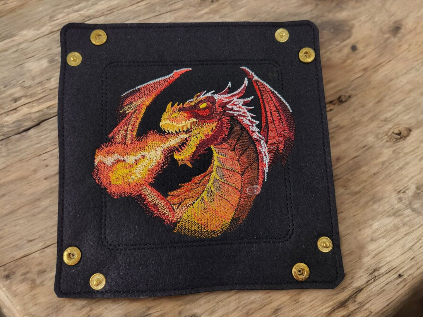 Fire breathing dragon dice tray - Rowan Gate