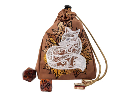 Fox vixen dice bag - Rowan Gate