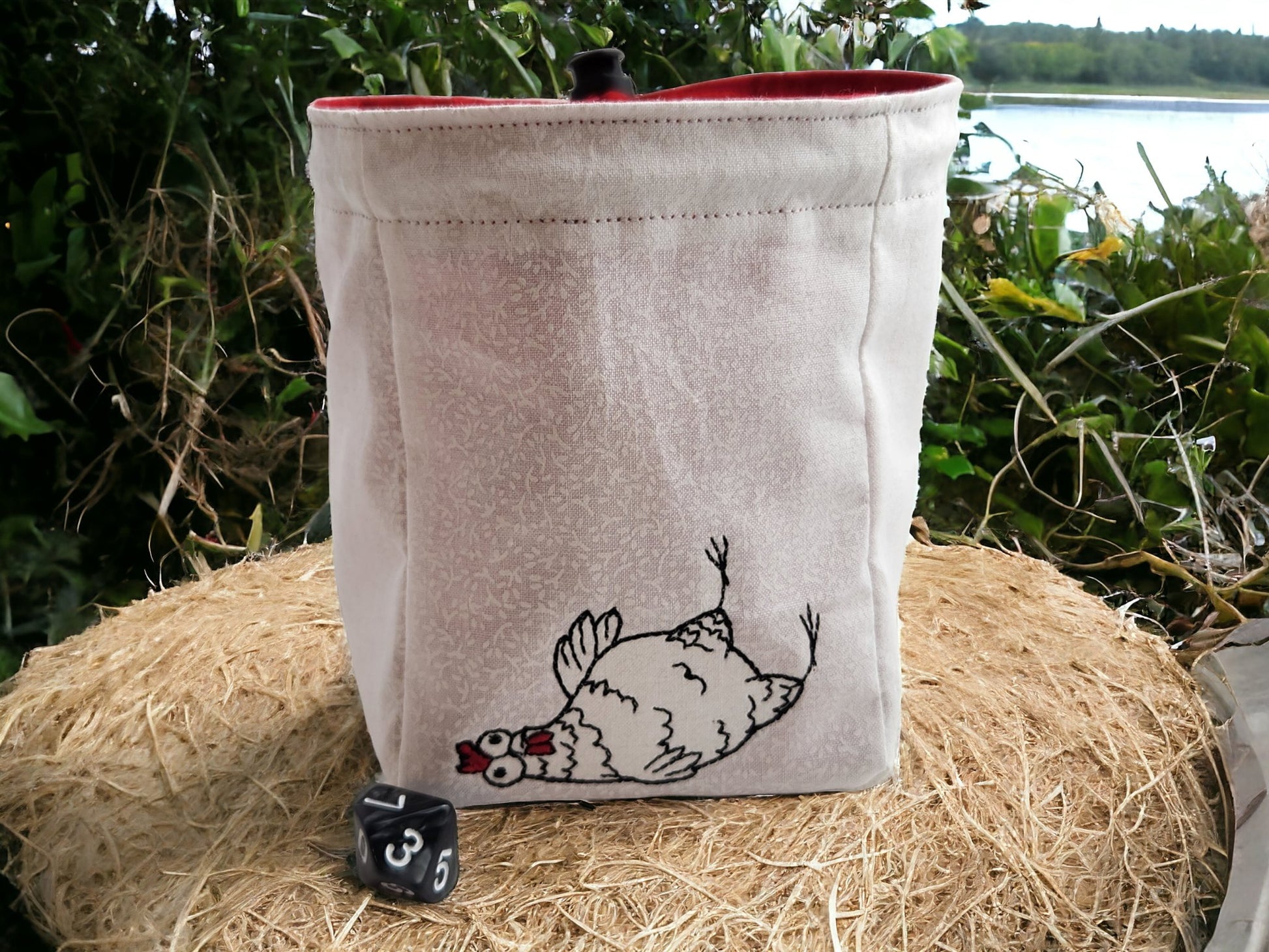 Funny chicken dice bag - Rowan Gate