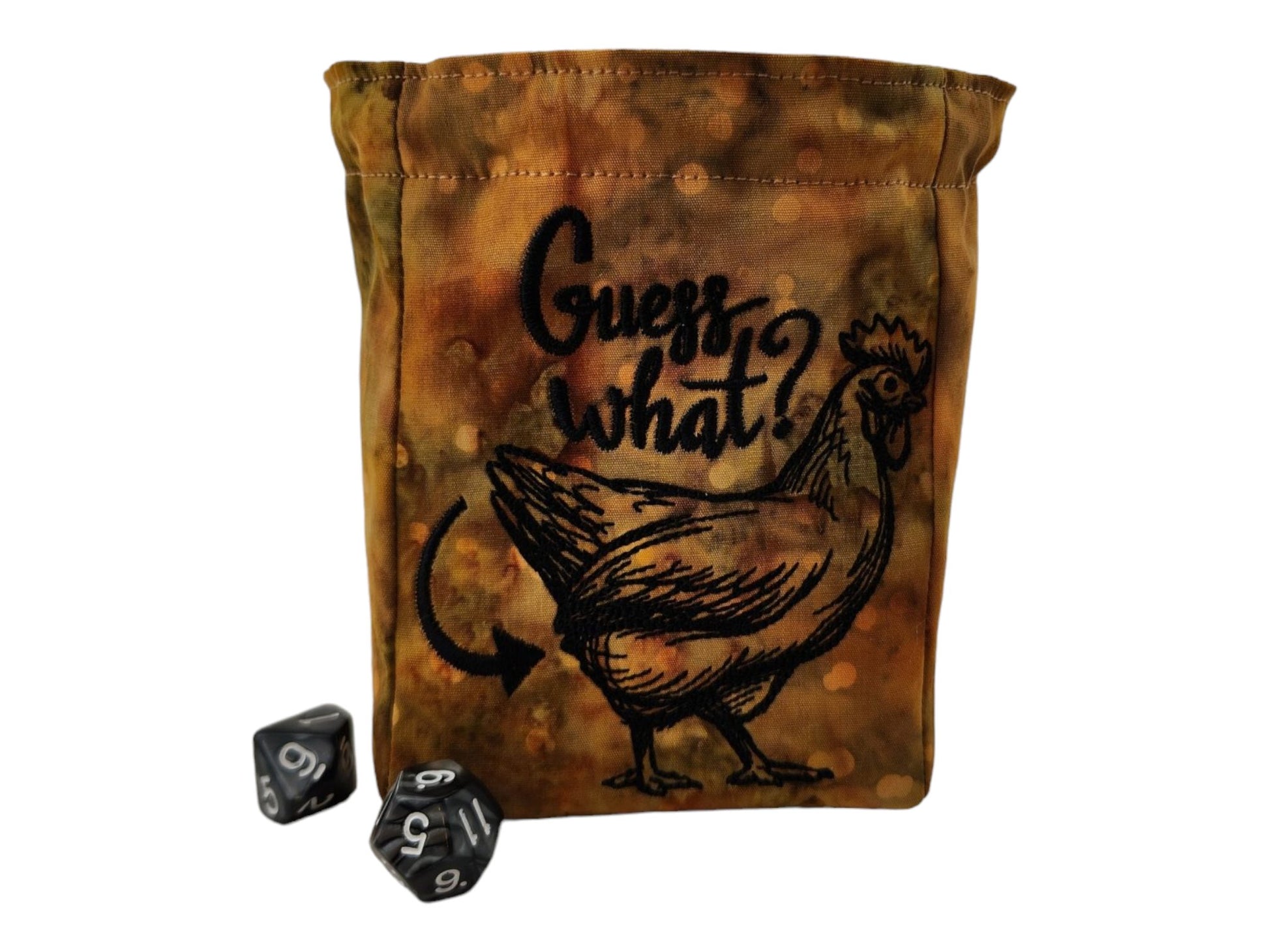 Funny Chicken dice bag. - Rowan Gate