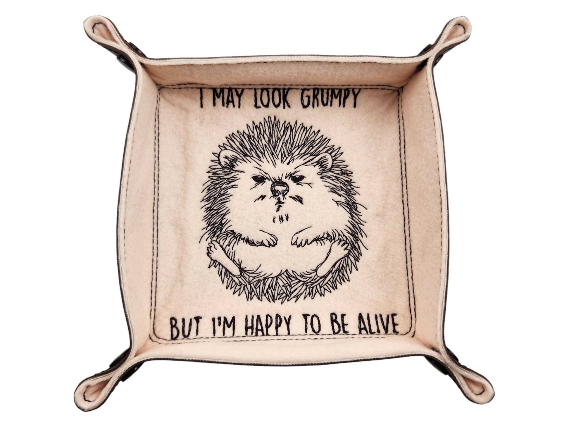 Funny hedgehog dice tray - Rowan Gate