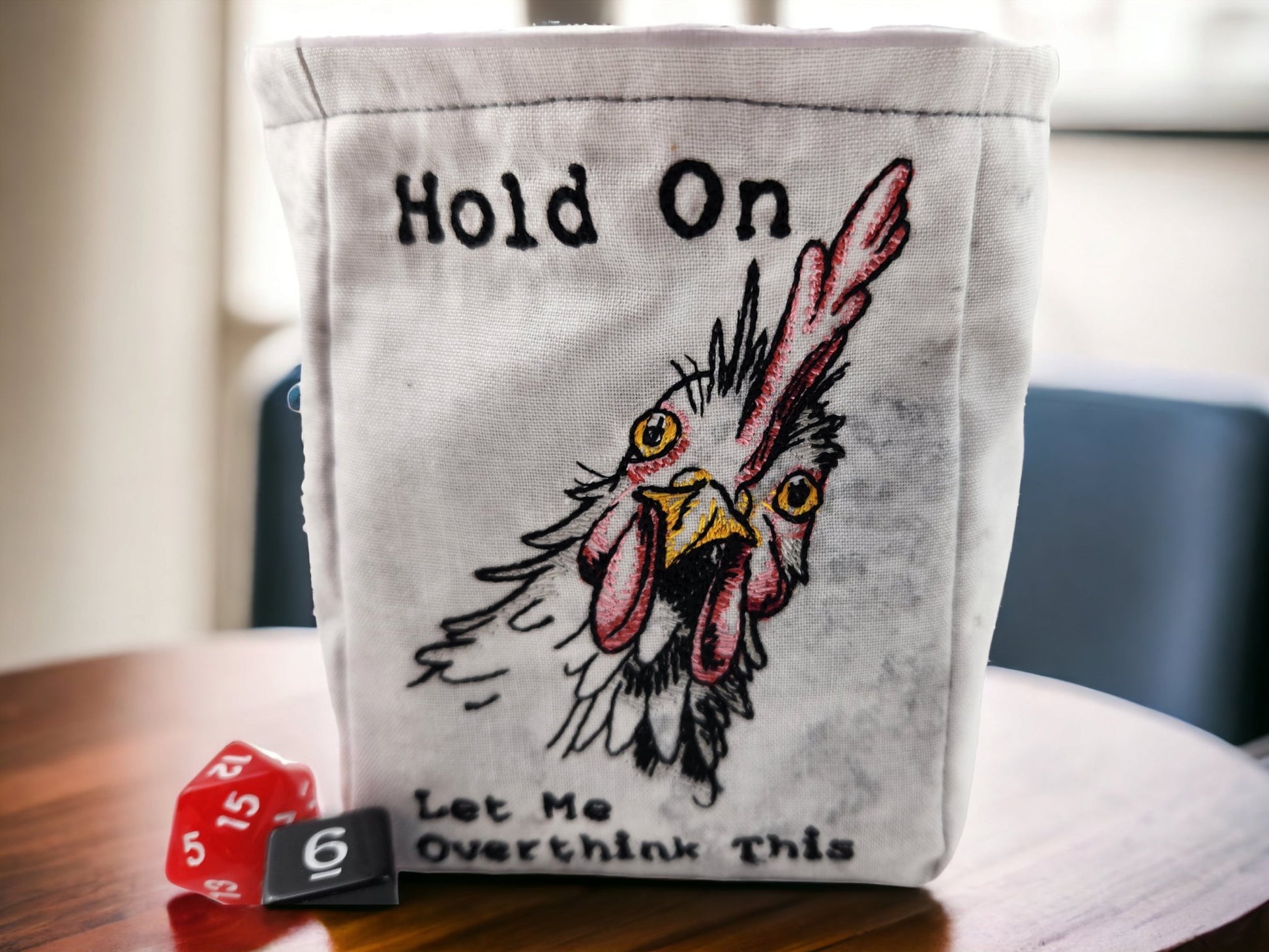 funny rooster dice bag - Rowan Gate