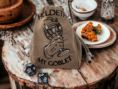 Goblet dice bag, TTRPG - Rowan Gate