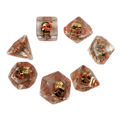 Golden Skull Dice Set - Rowan Gate