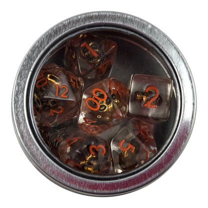 Golden Skull Dice Set - Rowan Gate