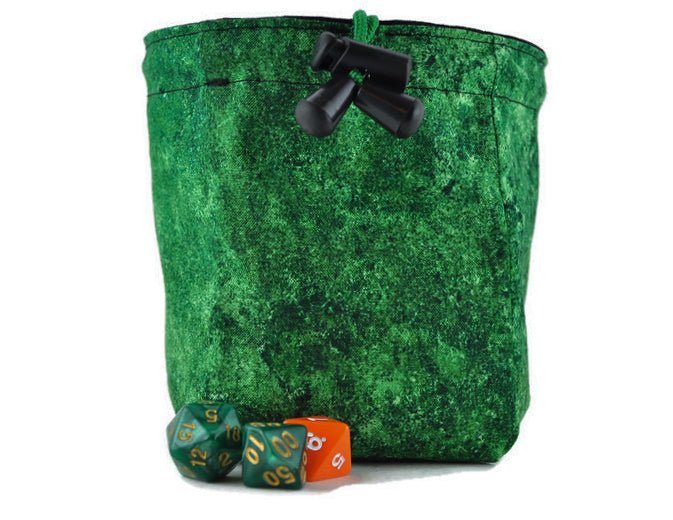 Green dragon bust dice bag - Rowan Gate