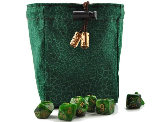 Green Dragon Dice Bag - Rowan Gate