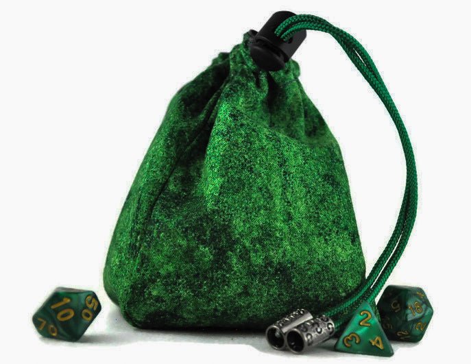 Green Wizard dice bag - Rowan Gate