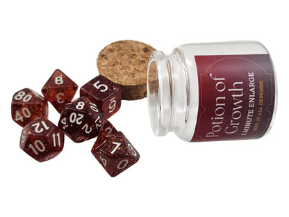 Growth potion dice set - Rowan Gate