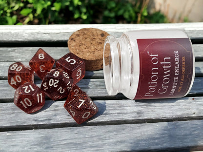 Growth potion dice set - Rowan Gate