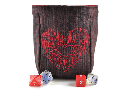 Heart dice bag - Rowan Gate