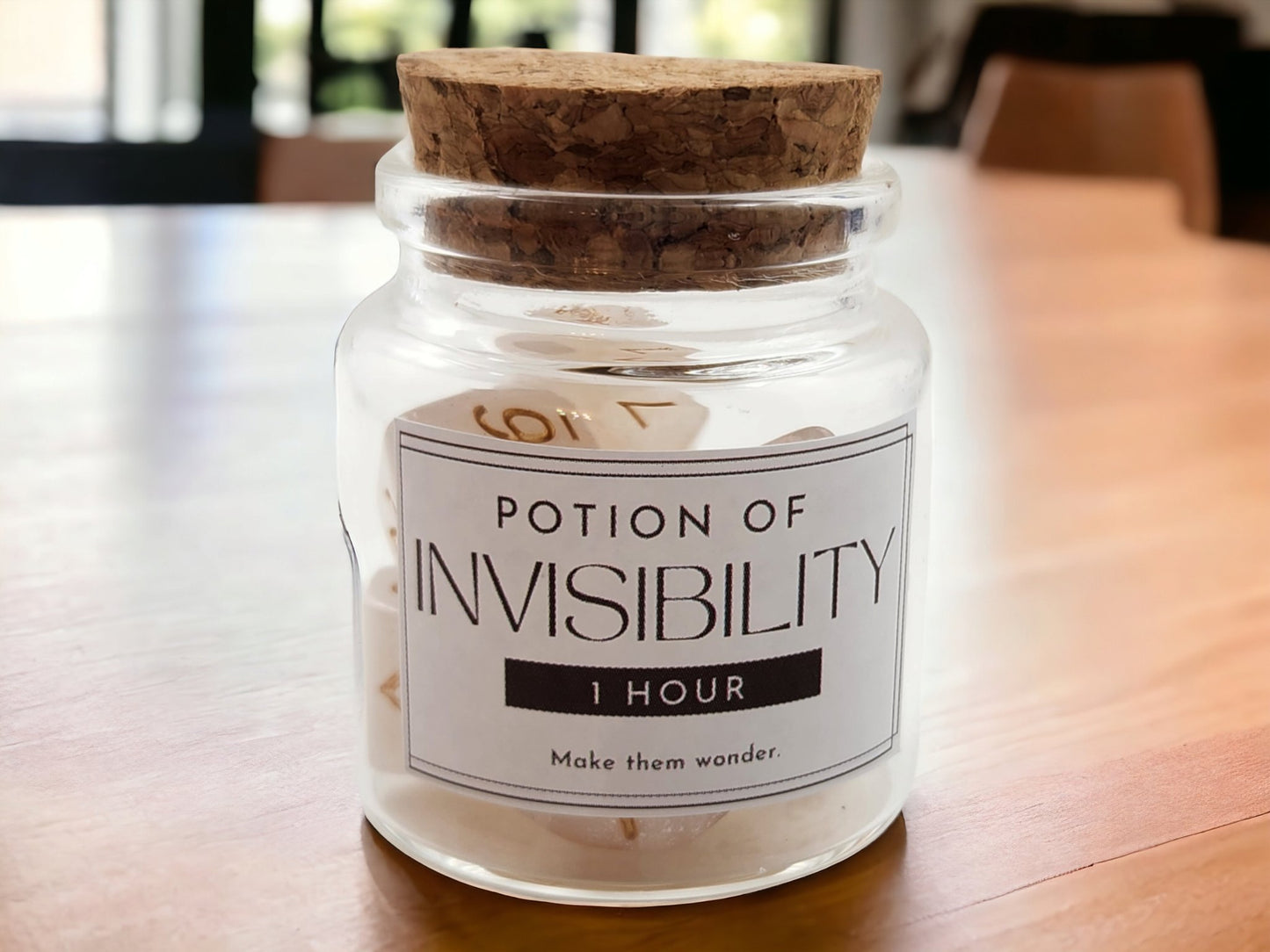 Invisibility potion dice set - Rowan Gate