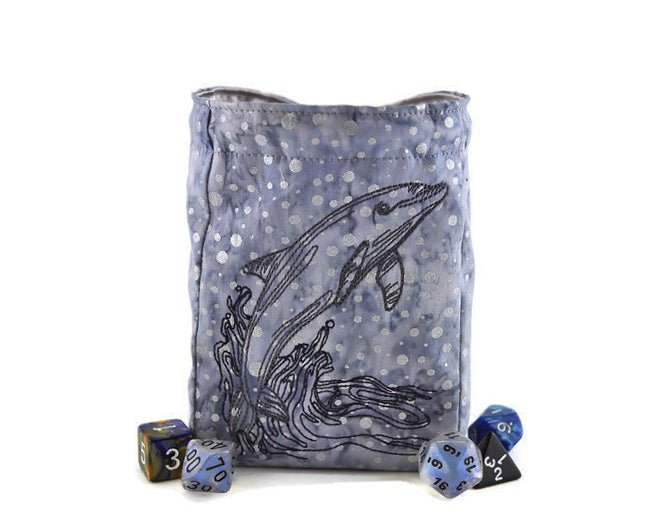 Jumping Dolphin Dice Bag - Rowan Gate