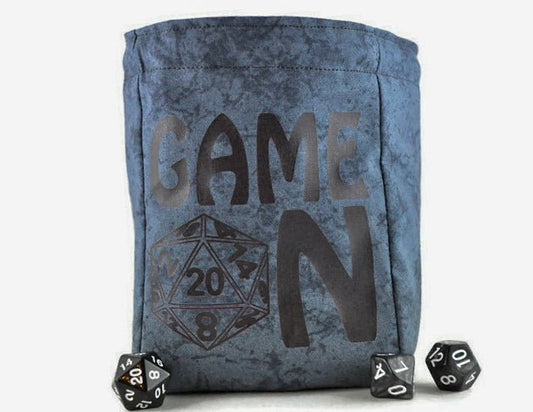 large "Game On" dice bag - Rowan Gate