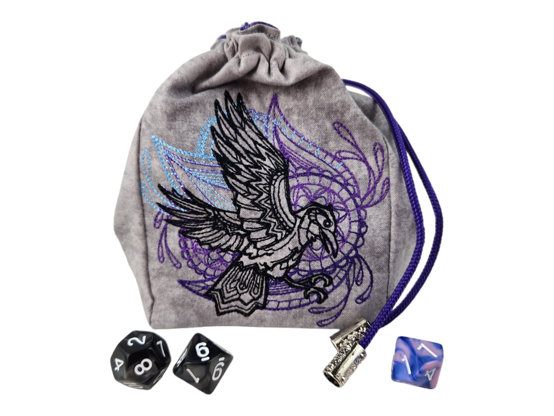 Large Raven Dice Bag - Rowan Gate