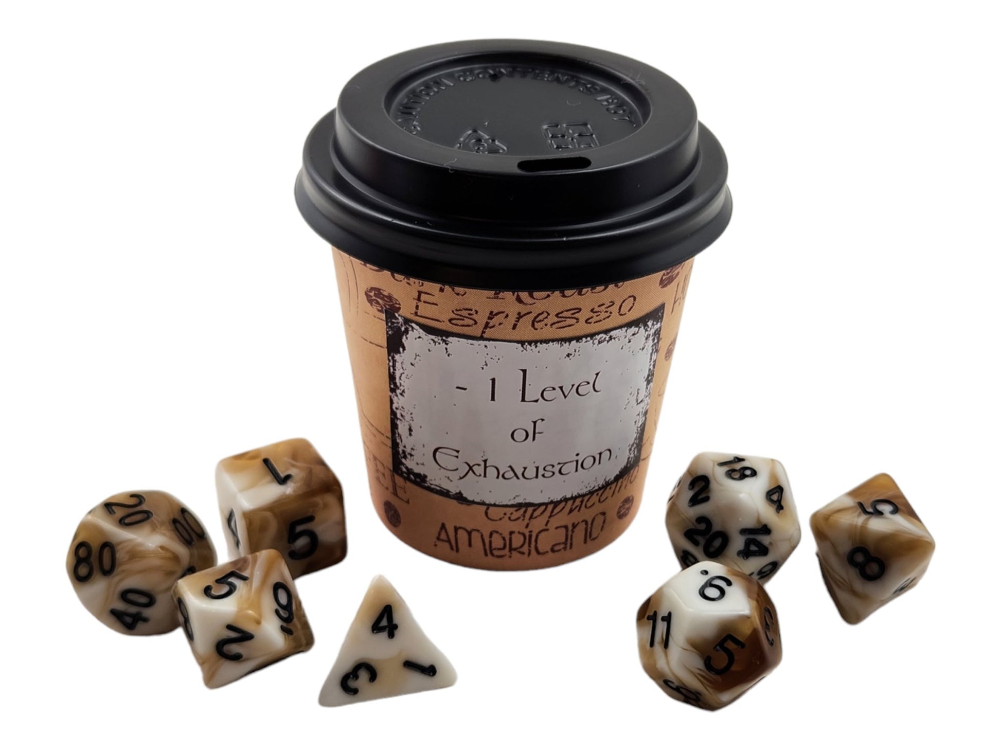 Latte dice gift set, Caramel Cream Option - Rowan Gate