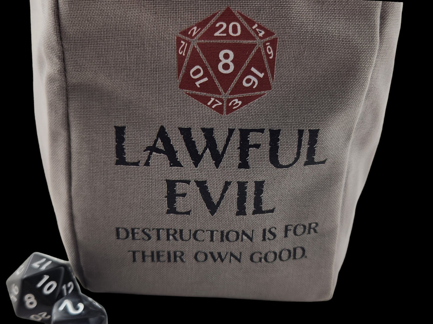 Lawful Evil Dice Bag - Rowan Gate